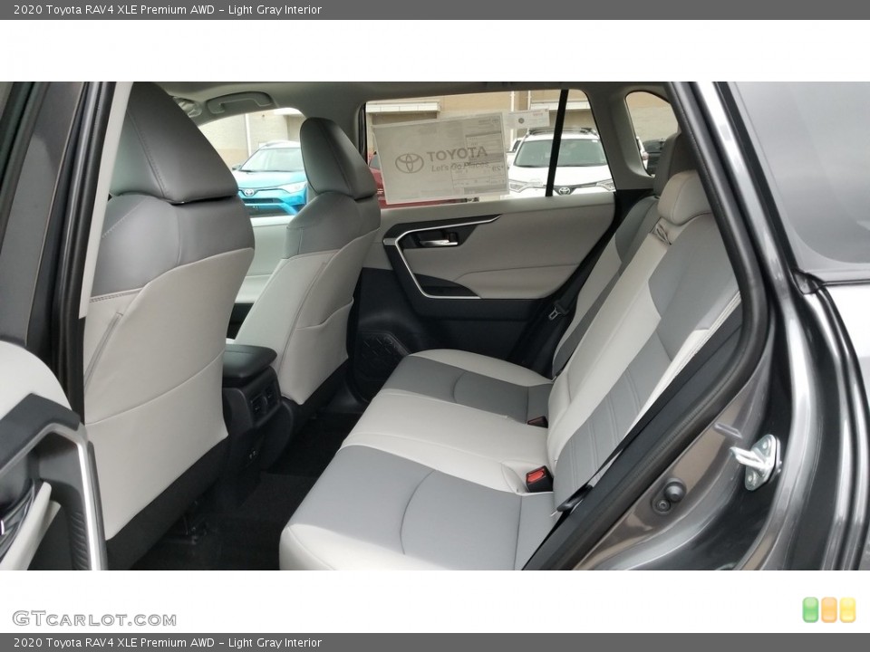 Light Gray Interior Rear Seat for the 2020 Toyota RAV4 XLE Premium AWD #136345403