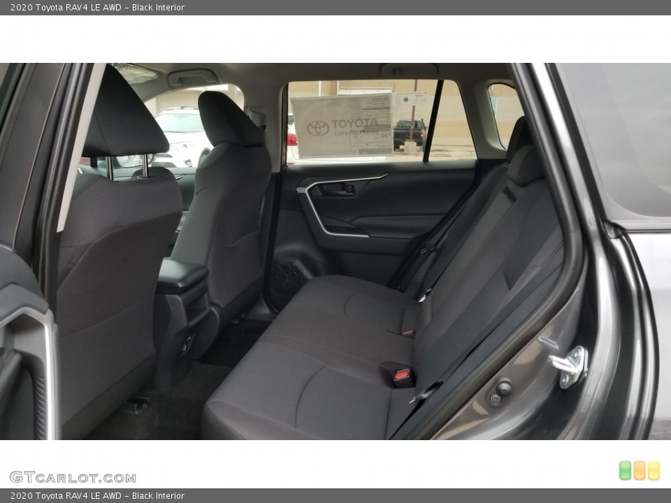 Black Interior Rear Seat for the 2020 Toyota RAV4 LE AWD #136345586