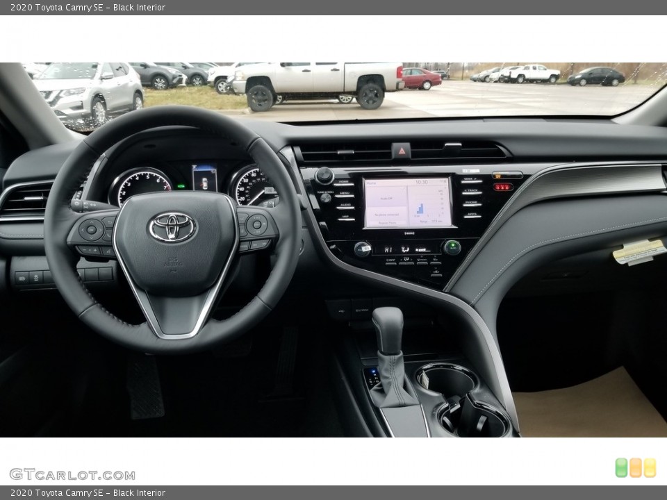 Black Interior Dashboard for the 2020 Toyota Camry SE #136346333