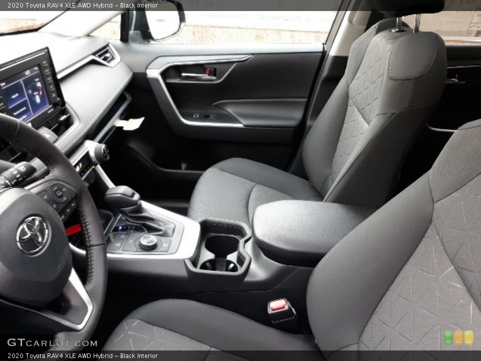 Black Interior Front Seat for the 2020 Toyota RAV4 XLE AWD Hybrid #136349864