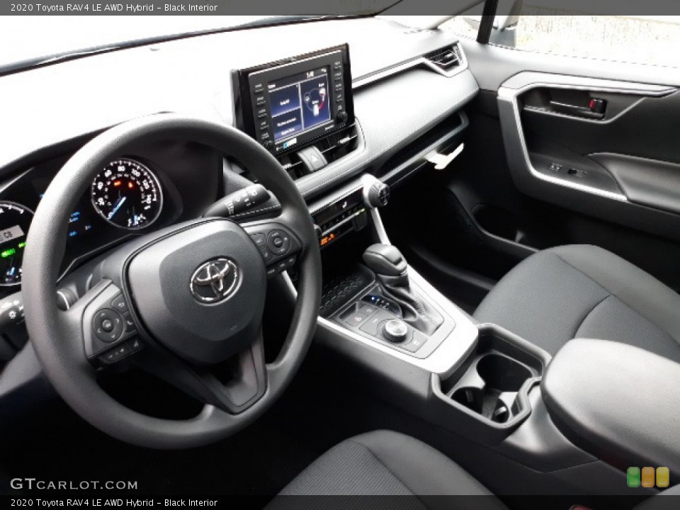 Black Interior Front Seat for the 2020 Toyota RAV4 LE AWD Hybrid #136350112