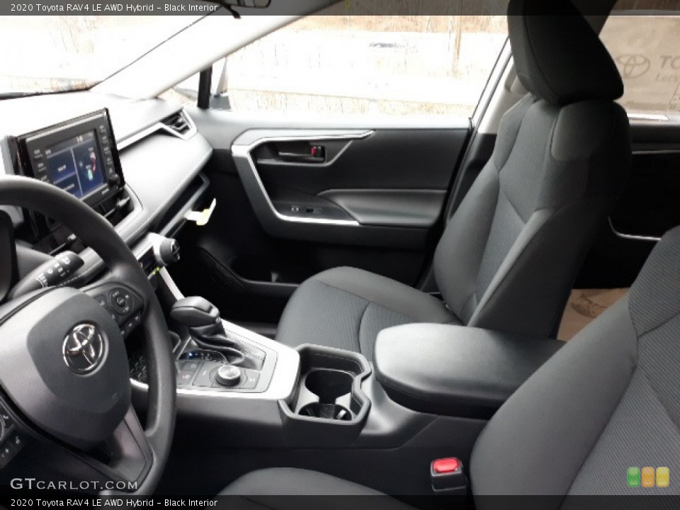 Black Interior Front Seat for the 2020 Toyota RAV4 LE AWD Hybrid #136350137