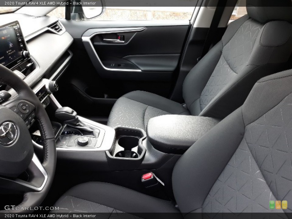 Black Interior Photo for the 2020 Toyota RAV4 XLE AWD Hybrid #136350527