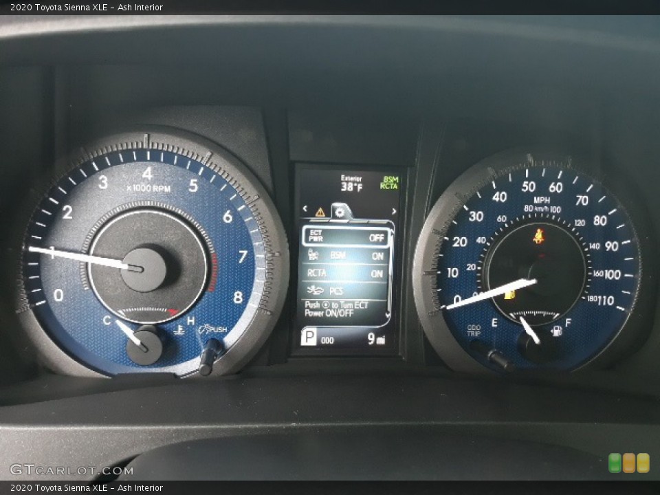 Ash Interior Gauges for the 2020 Toyota Sienna XLE #136350863