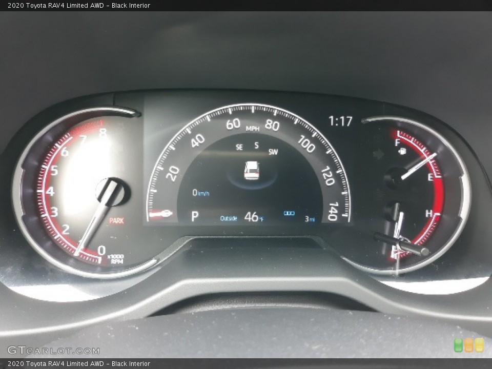 Black Interior Gauges for the 2020 Toyota RAV4 Limited AWD #136351145