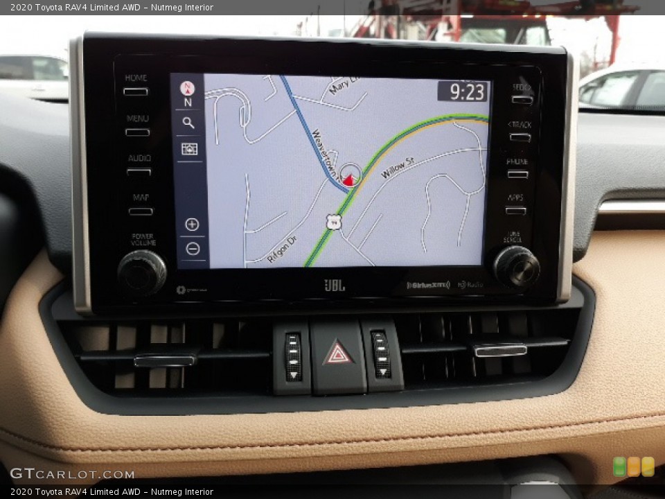 Nutmeg Interior Navigation for the 2020 Toyota RAV4 Limited AWD #136351532