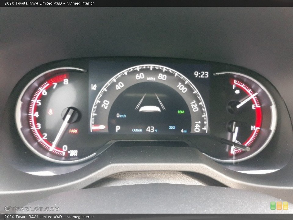 Nutmeg Interior Gauges for the 2020 Toyota RAV4 Limited AWD #136351655