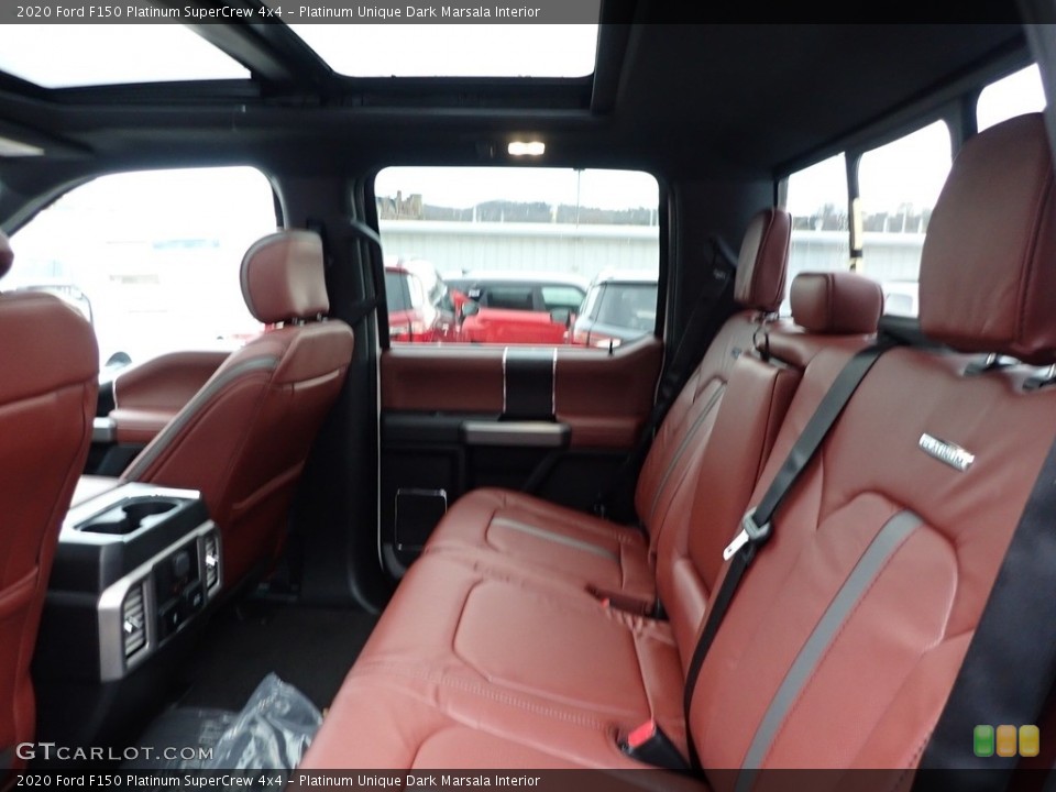 Platinum Unique Dark Marsala Interior Rear Seat for the 2020 Ford F150 Platinum SuperCrew 4x4 #136351931