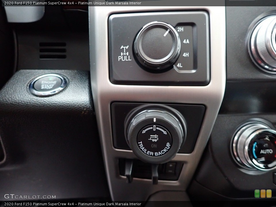 Platinum Unique Dark Marsala Interior Controls for the 2020 Ford F150 Platinum SuperCrew 4x4 #136352033