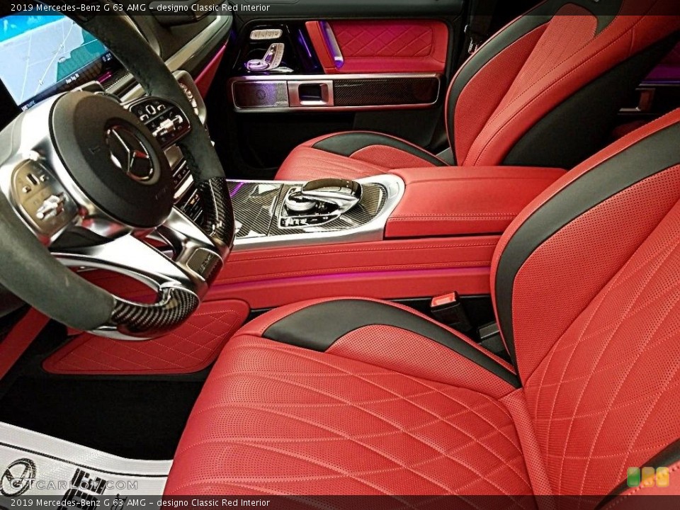 designo Classic Red Interior Front Seat for the 2019 Mercedes-Benz G 63 AMG #136352276