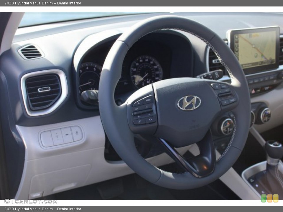 Denim Interior Steering Wheel for the 2020 Hyundai Venue Denim #136354676