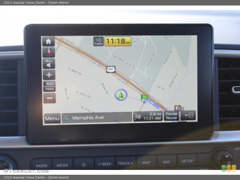 Denim Interior Navigation for the 2020 Hyundai Venue Denim #136354760