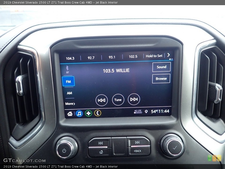 Jet Black Interior Controls for the 2019 Chevrolet Silverado 1500 LT Z71 Trail Boss Crew Cab 4WD #136356983