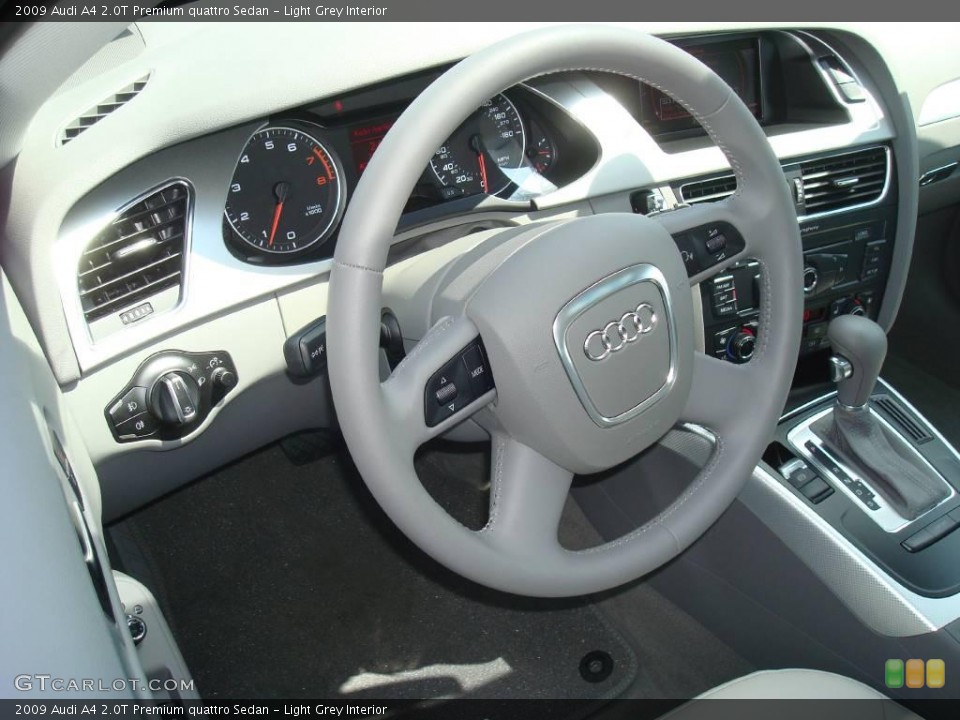 Light Grey Interior Dashboard for the 2009 Audi A4 2.0T Premium quattro Sedan #13635854