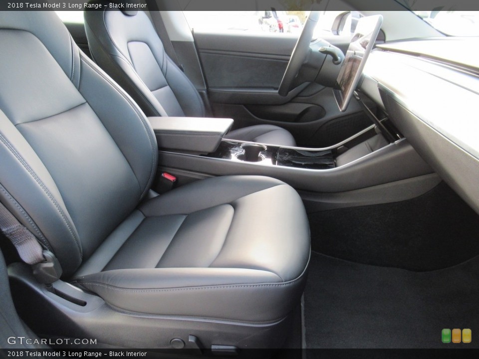 Black Interior Front Seat for the 2018 Tesla Model 3 Long Range #136359653