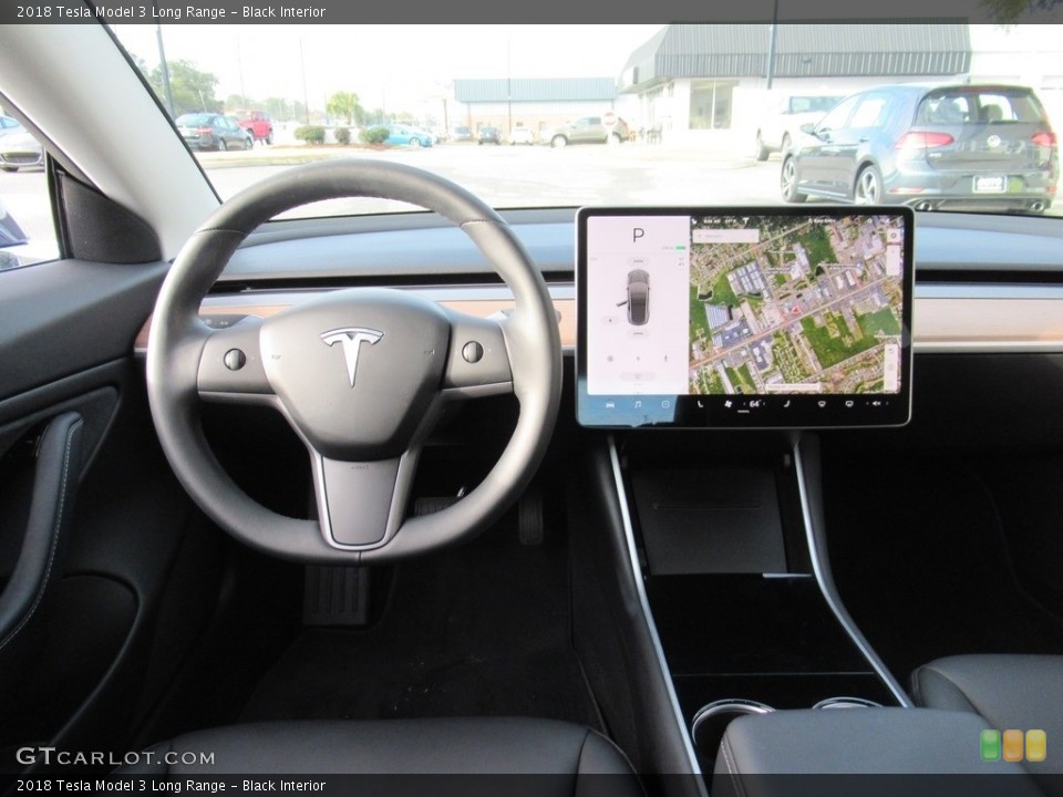 Black Interior Dashboard for the 2018 Tesla Model 3 Long Range #136359716