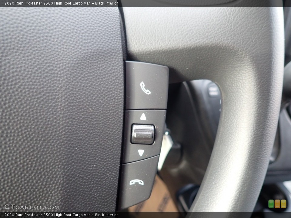 Black Interior Steering Wheel for the 2020 Ram ProMaster 2500 High Roof Cargo Van #136360622