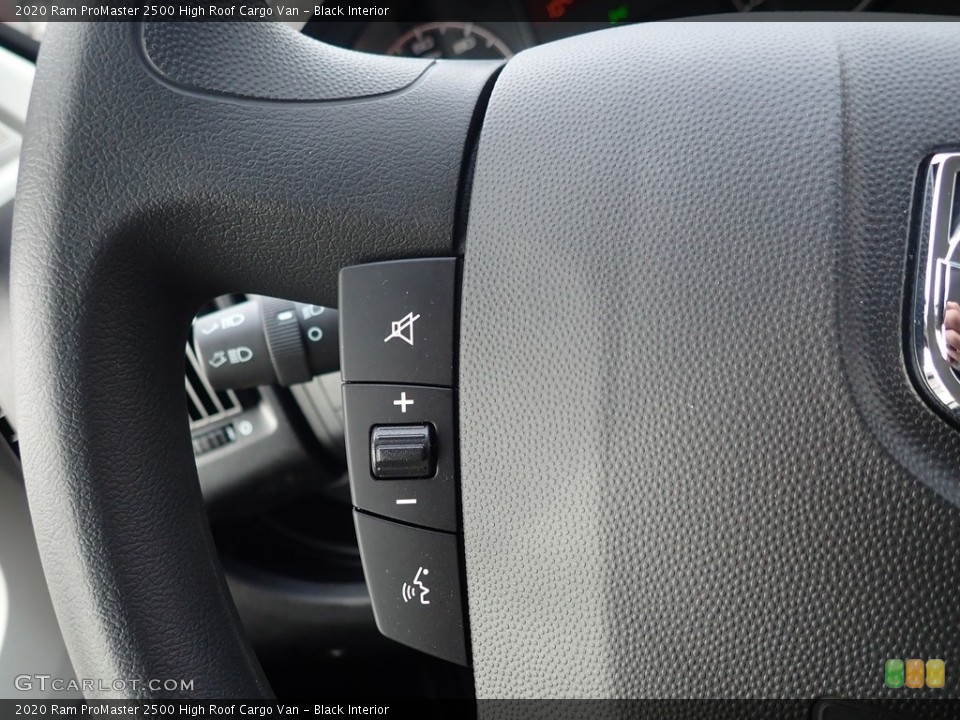 Black Interior Steering Wheel for the 2020 Ram ProMaster 2500 High Roof Cargo Van #136360640