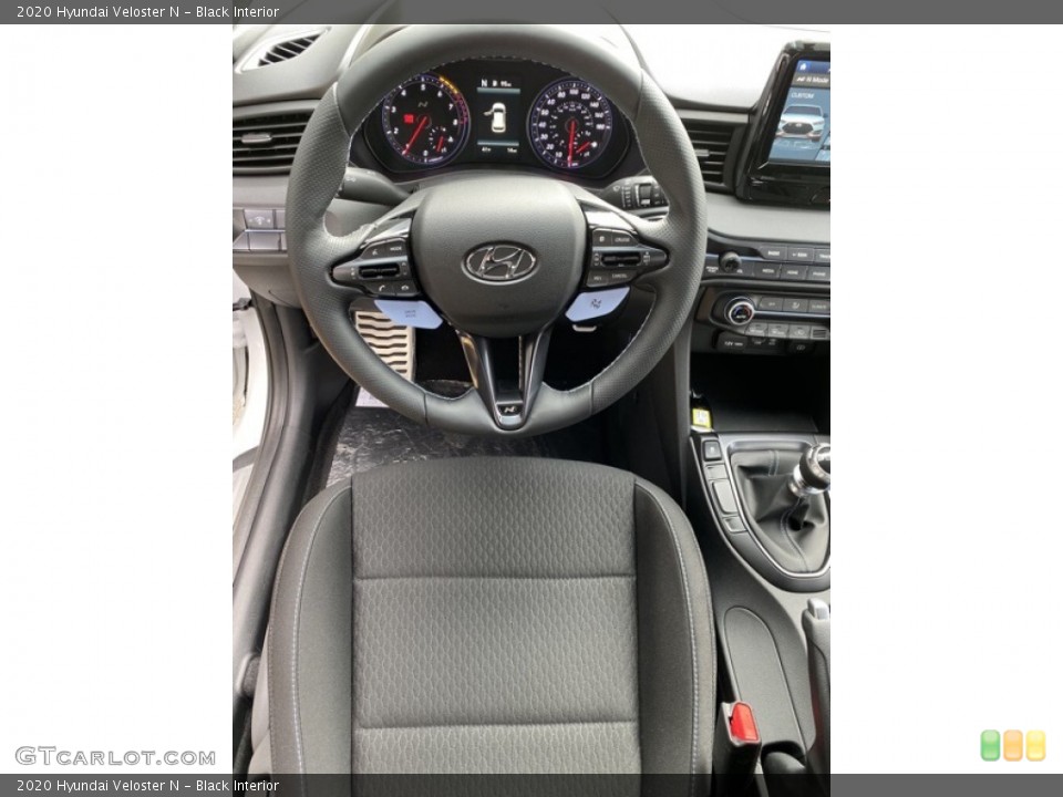 Black Interior Steering Wheel for the 2020 Hyundai Veloster N #136361294