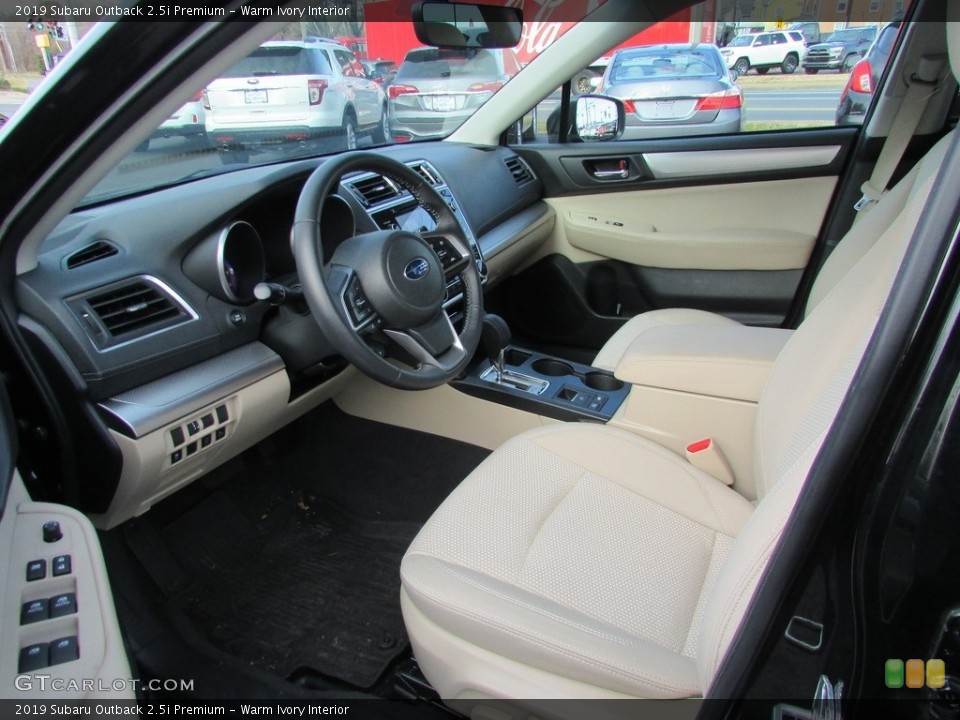 Warm Ivory Interior Front Seat for the 2019 Subaru Outback 2.5i Premium #136362389