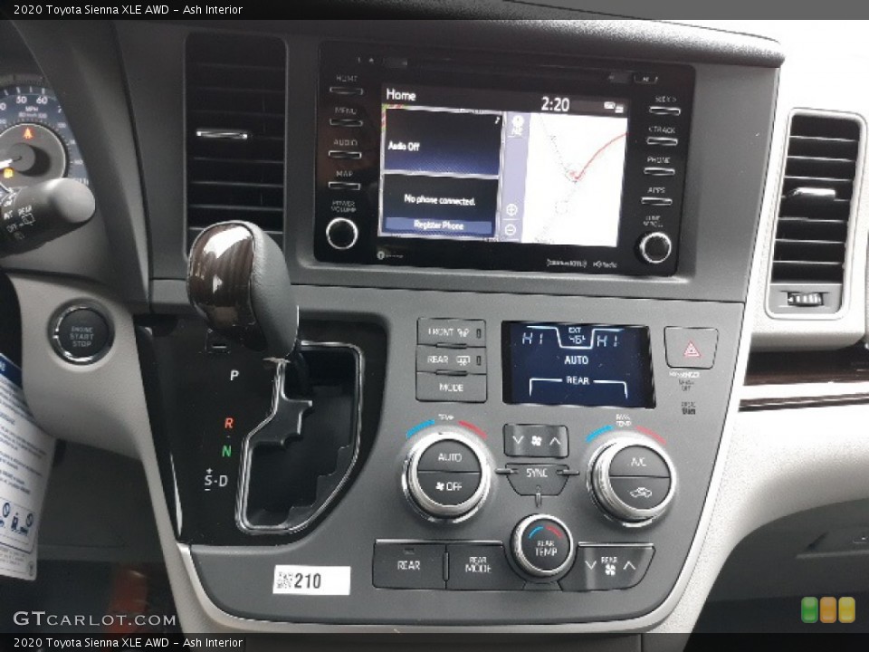 Ash Interior Controls for the 2020 Toyota Sienna XLE AWD #136362623