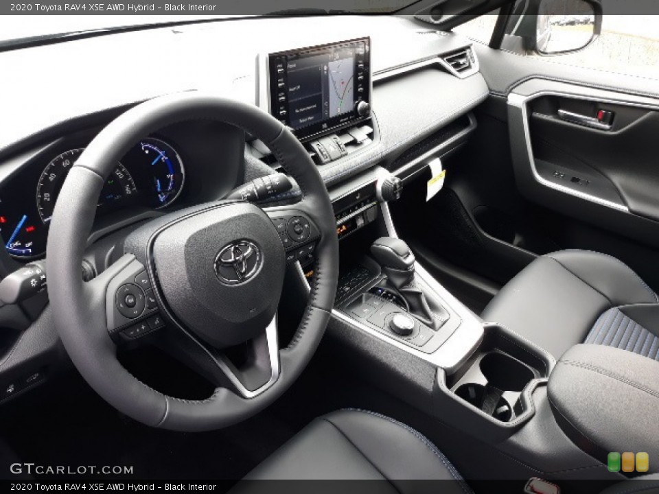 Black Interior Photo for the 2020 Toyota RAV4 XSE AWD Hybrid #136362737