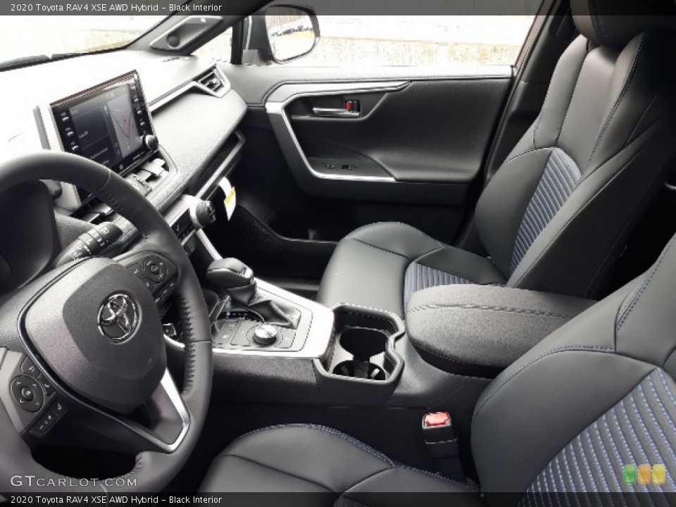 Black Interior Front Seat for the 2020 Toyota RAV4 XSE AWD Hybrid #136362741