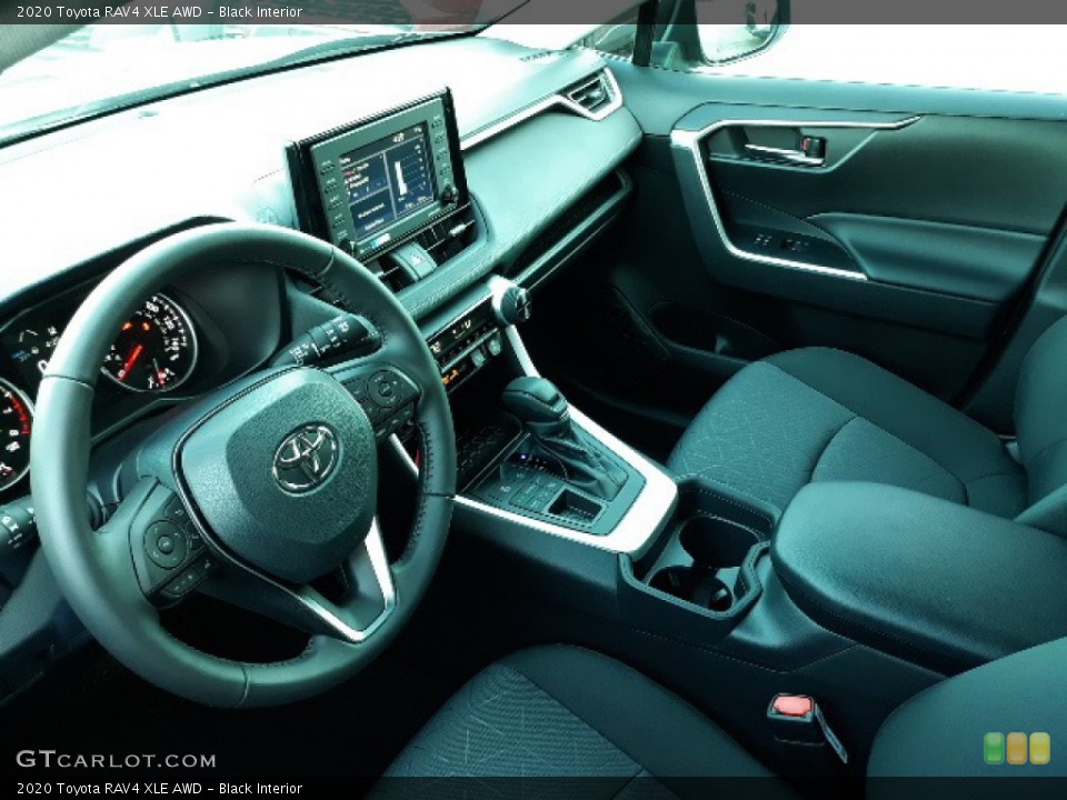 Black Interior Photo for the 2020 Toyota RAV4 XLE AWD #136364062