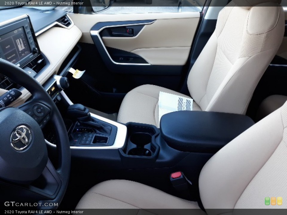 Nutmeg Interior Front Seat for the 2020 Toyota RAV4 LE AWD #136365940