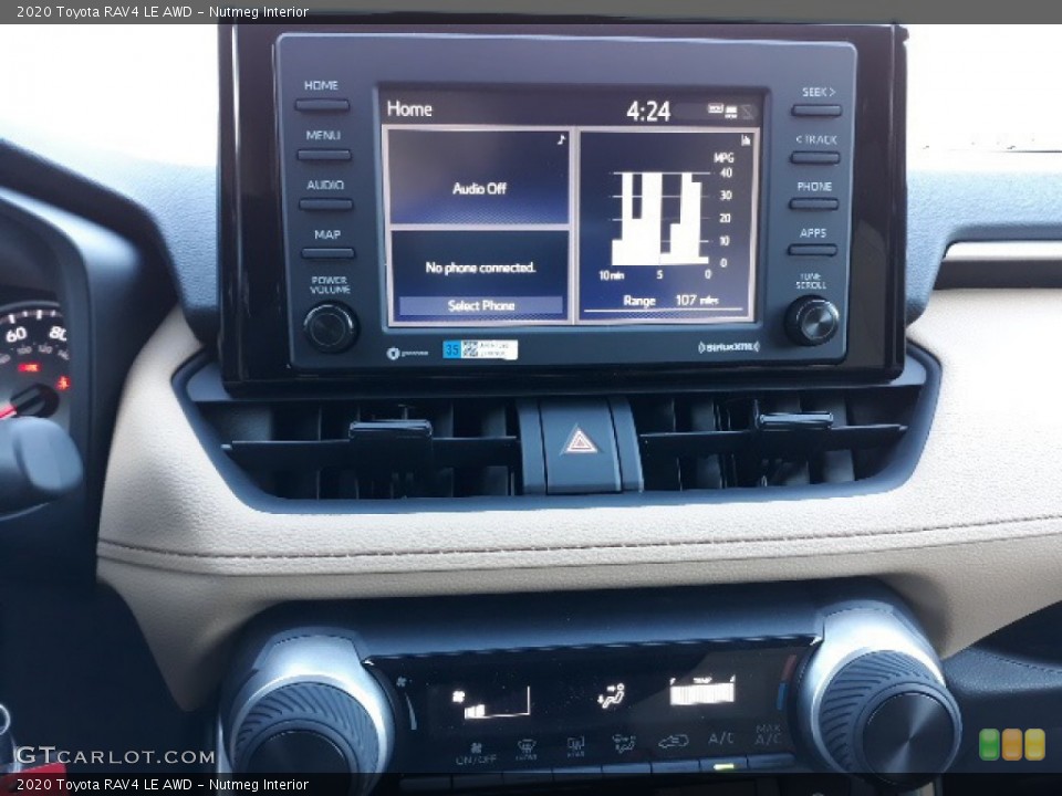Nutmeg Interior Controls for the 2020 Toyota RAV4 LE AWD #136365958