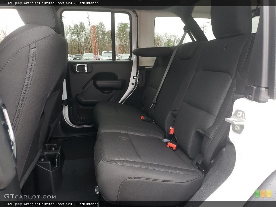 Black Interior Rear Seat for the 2020 Jeep Wrangler Unlimited Sport 4x4 #136372180