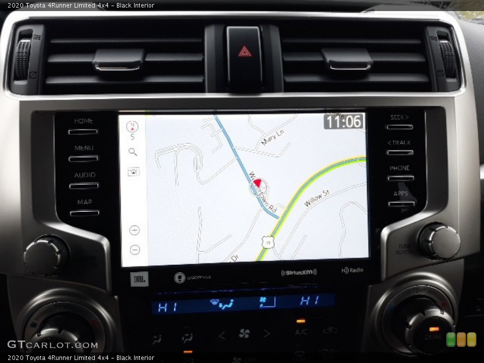 Black Interior Navigation for the 2020 Toyota 4Runner Limited 4x4 #136372189