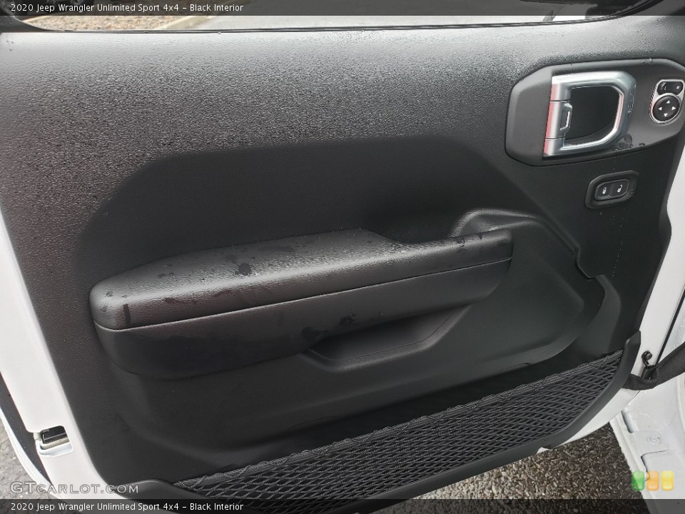 Black Interior Door Panel for the 2020 Jeep Wrangler Unlimited Sport 4x4 #136372237
