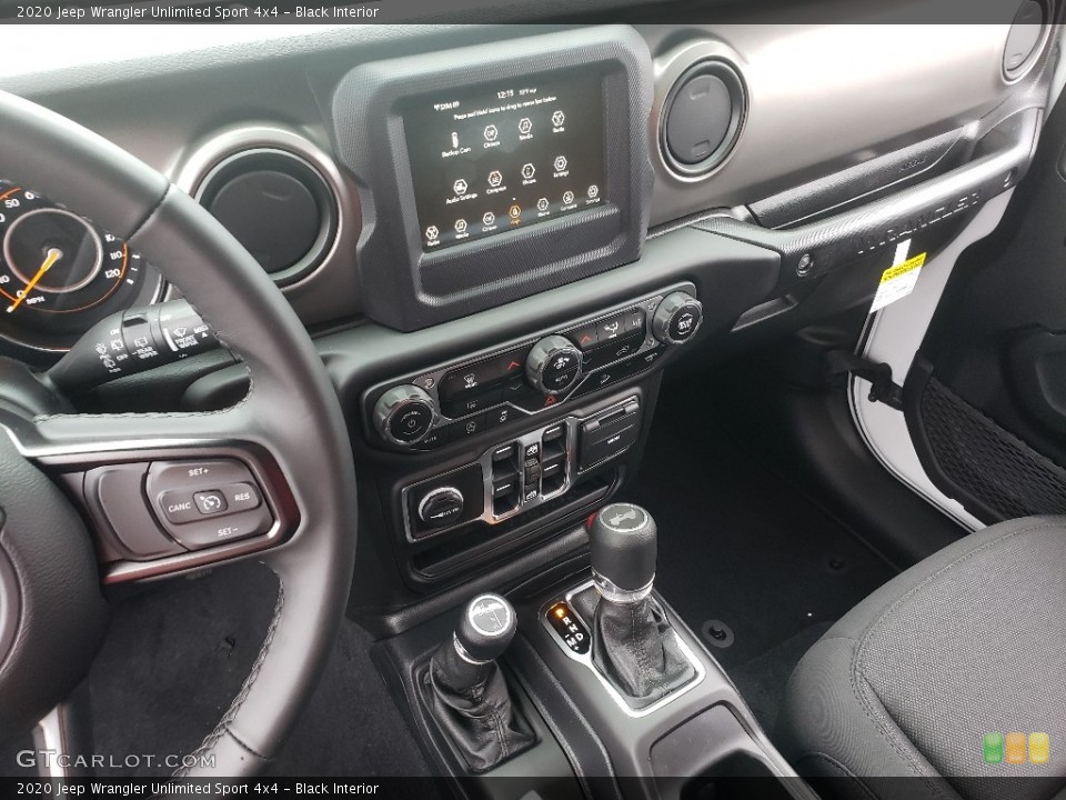 Black Interior Controls for the 2020 Jeep Wrangler Unlimited Sport 4x4 #136372288