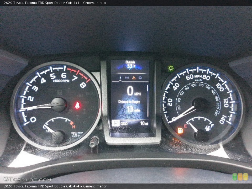 Cement Interior Gauges for the 2020 Toyota Tacoma TRD Sport Double Cab 4x4 #136373530