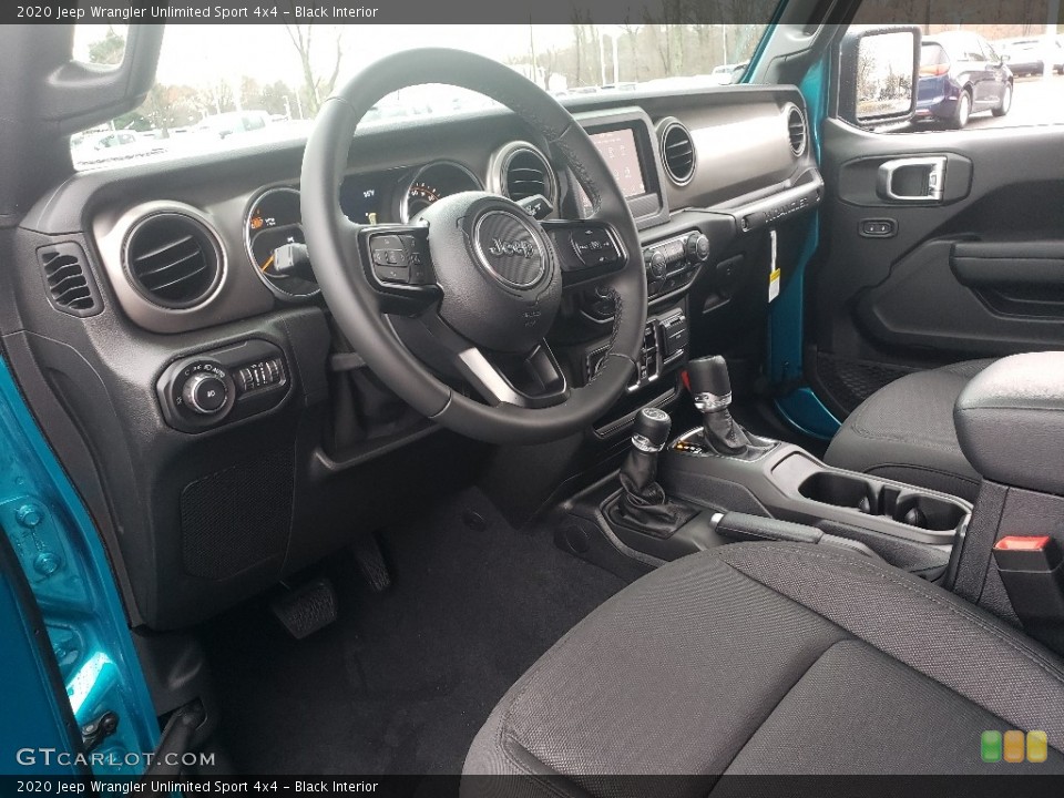 Black Interior Photo for the 2020 Jeep Wrangler Unlimited Sport 4x4 #136374412