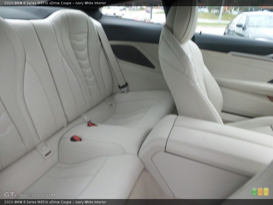 Ivory White Interior Rear Seat for the 2020 BMW 8 Series M850i xDrive Coupe #136389549