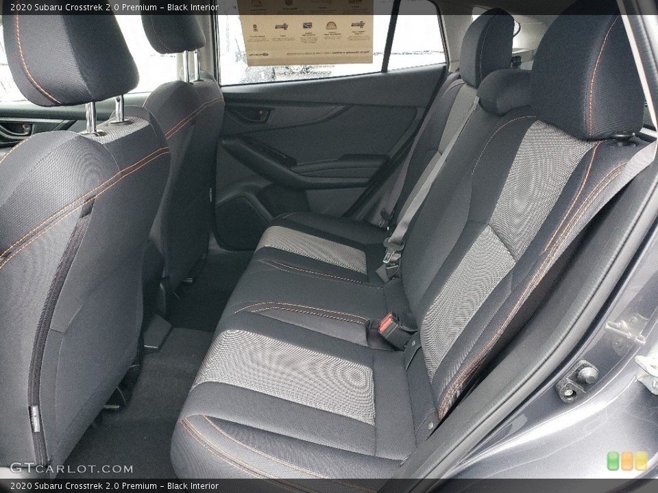 Black Interior Rear Seat for the 2020 Subaru Crosstrek 2.0 Premium #136390962