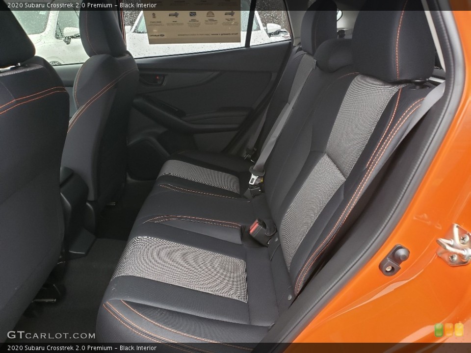 Black Interior Rear Seat for the 2020 Subaru Crosstrek 2.0 Premium #136391301