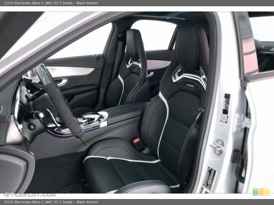 Black Interior Front Seat for the 2020 Mercedes-Benz C AMG 63 S Sedan #136393863