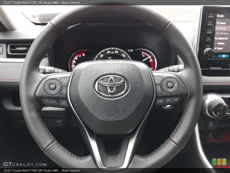 Black Interior Steering Wheel for the 2020 Toyota RAV4 TRD Off-Road AWD #136399617