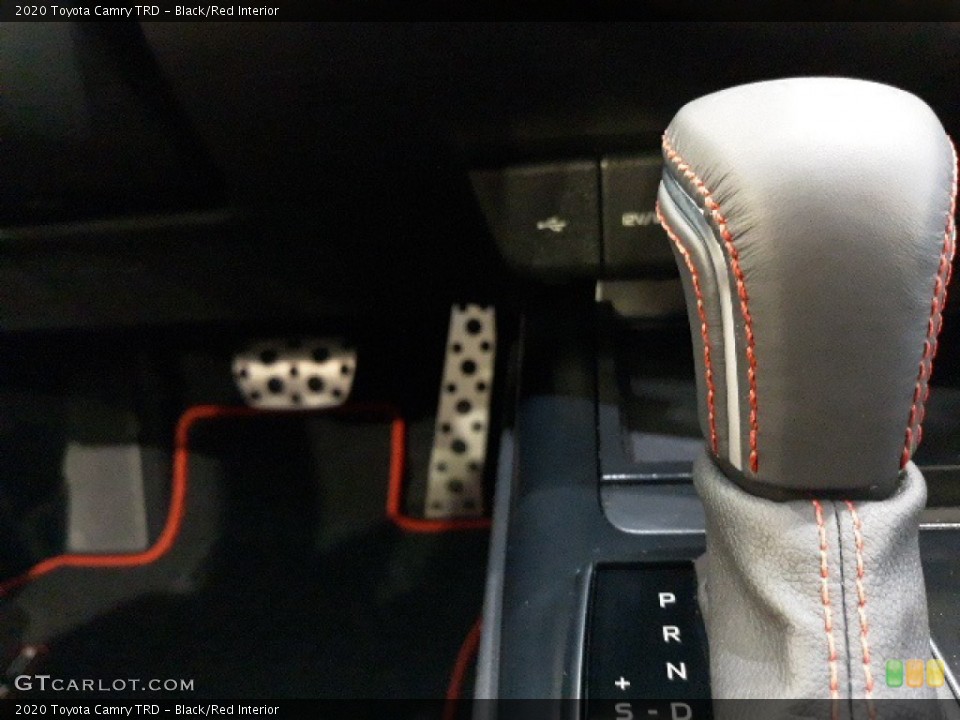 Black/Red Interior Transmission for the 2020 Toyota Camry TRD #136401330