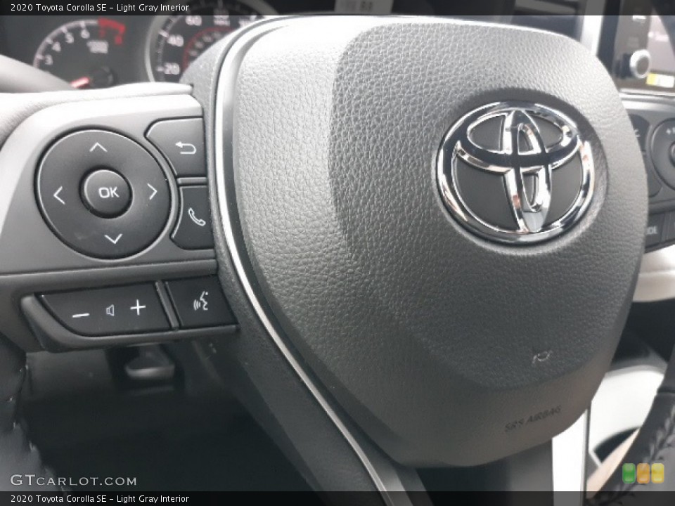 Light Gray Interior Steering Wheel for the 2020 Toyota Corolla SE #136401843