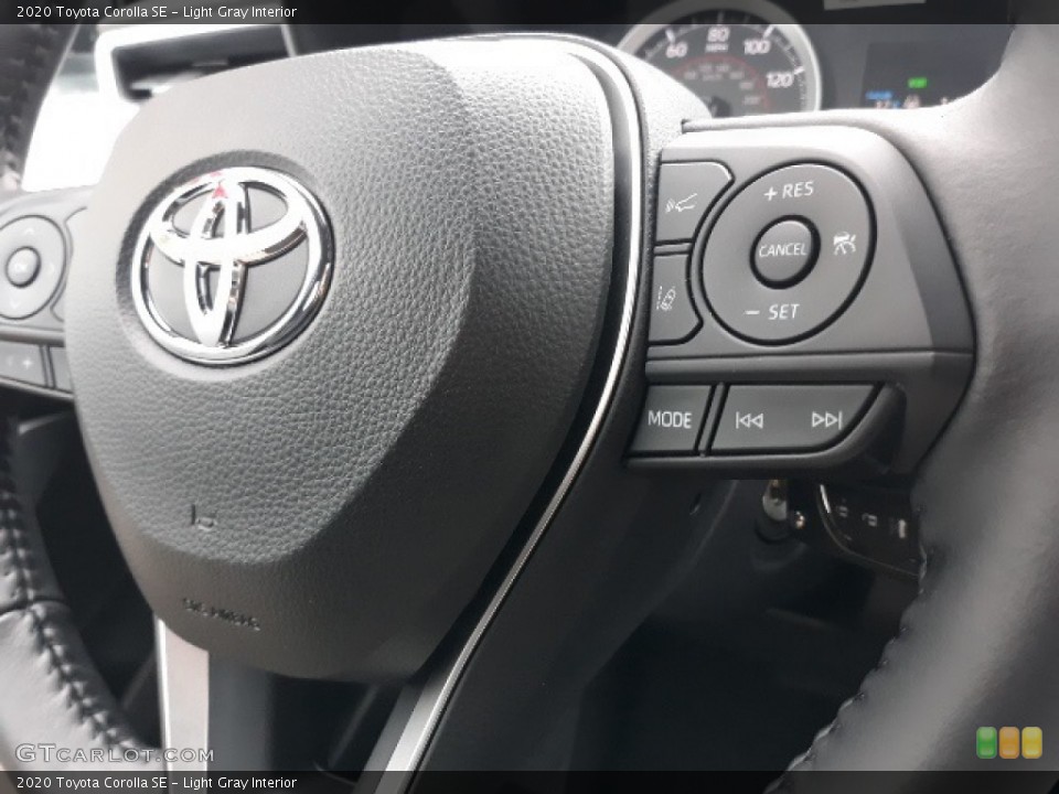 Light Gray Interior Steering Wheel for the 2020 Toyota Corolla SE #136401861