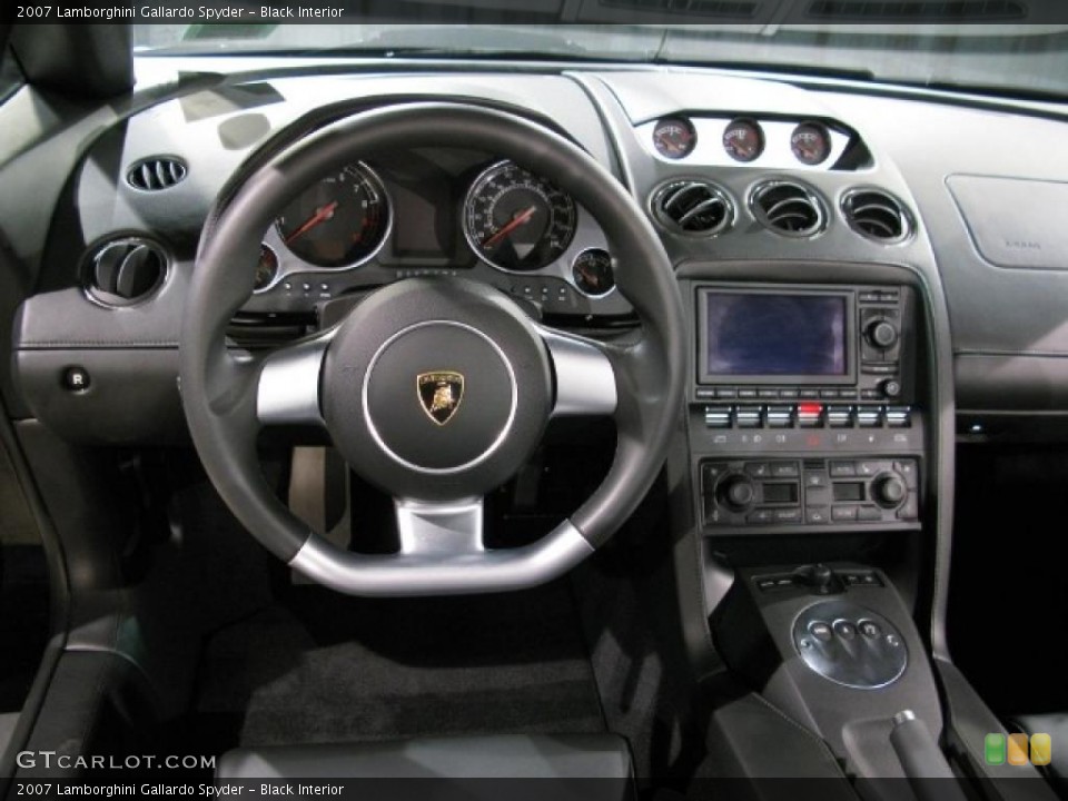 Black Interior Photo for the 2007 Lamborghini Gallardo Spyder #13640272