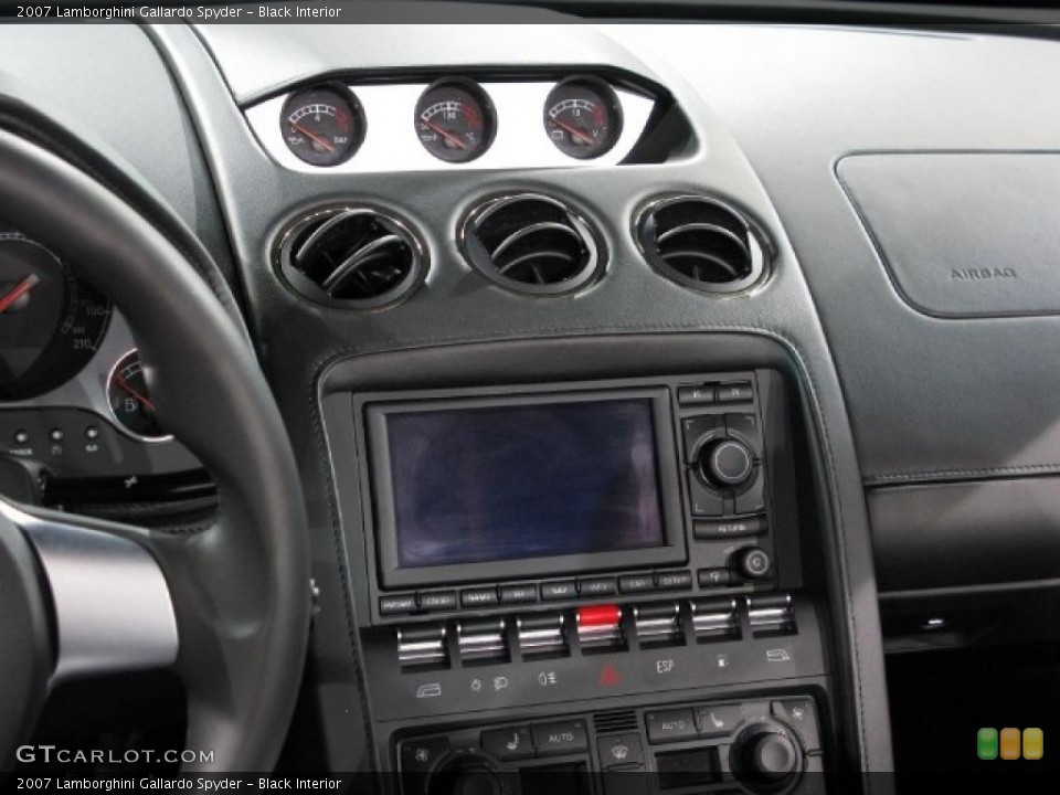 Black Interior Controls for the 2007 Lamborghini Gallardo Spyder #13640277