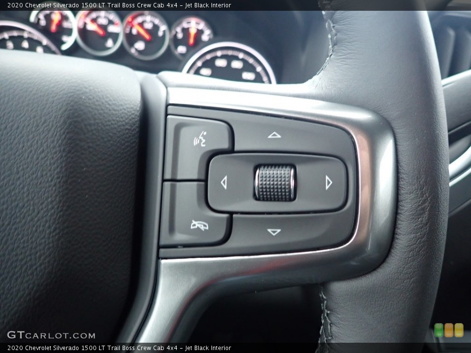 Jet Black Interior Steering Wheel for the 2020 Chevrolet Silverado 1500 LT Trail Boss Crew Cab 4x4 #136404120