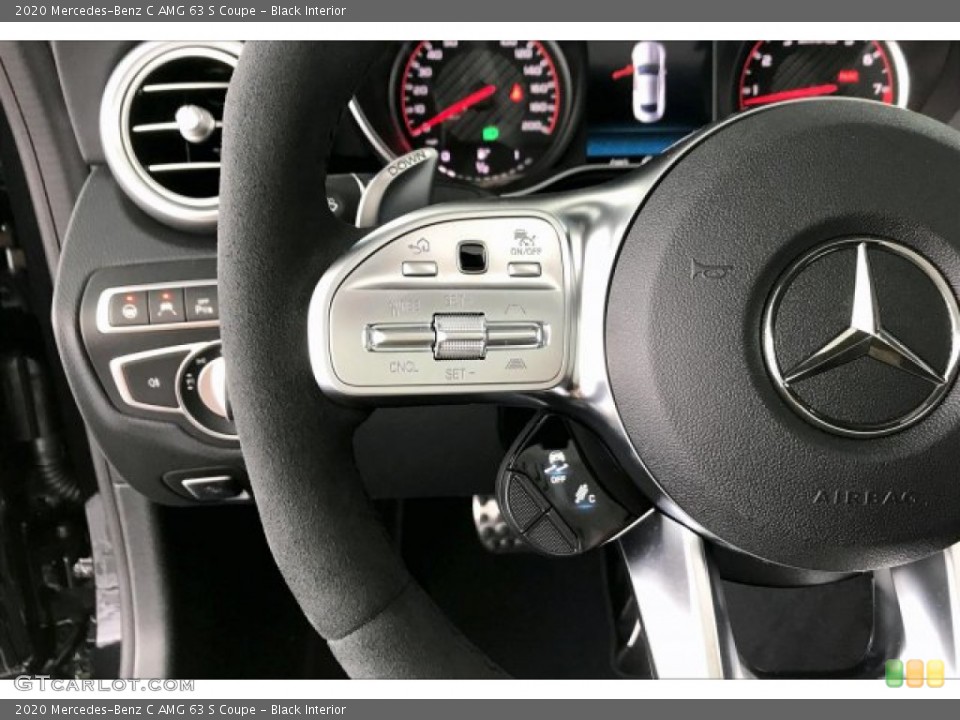 Black Interior Steering Wheel for the 2020 Mercedes-Benz C AMG 63 S Coupe #136411591