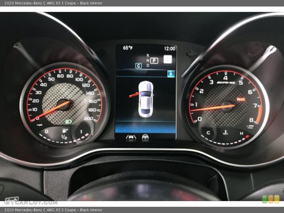 Black Interior Gauges for the 2020 Mercedes-Benz C AMG 63 S Coupe #136411630