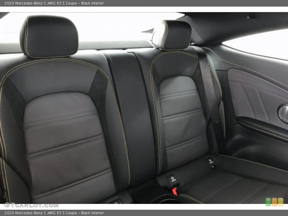 Black Interior Rear Seat for the 2020 Mercedes-Benz C AMG 63 S Coupe #136412143